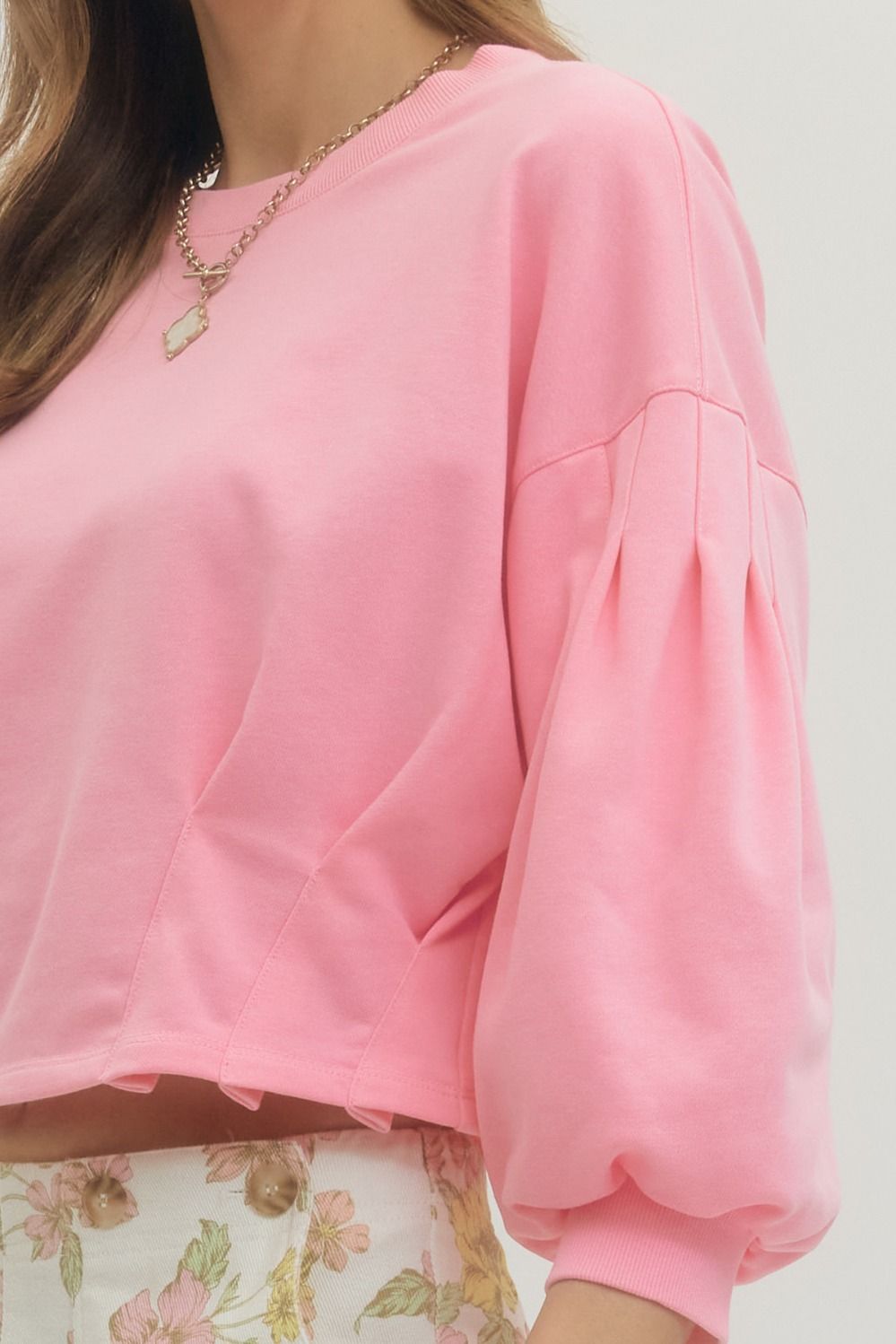 Entro | Reagan Balloon Sleeve Top | Sweetest Stitch Boutique RVA
