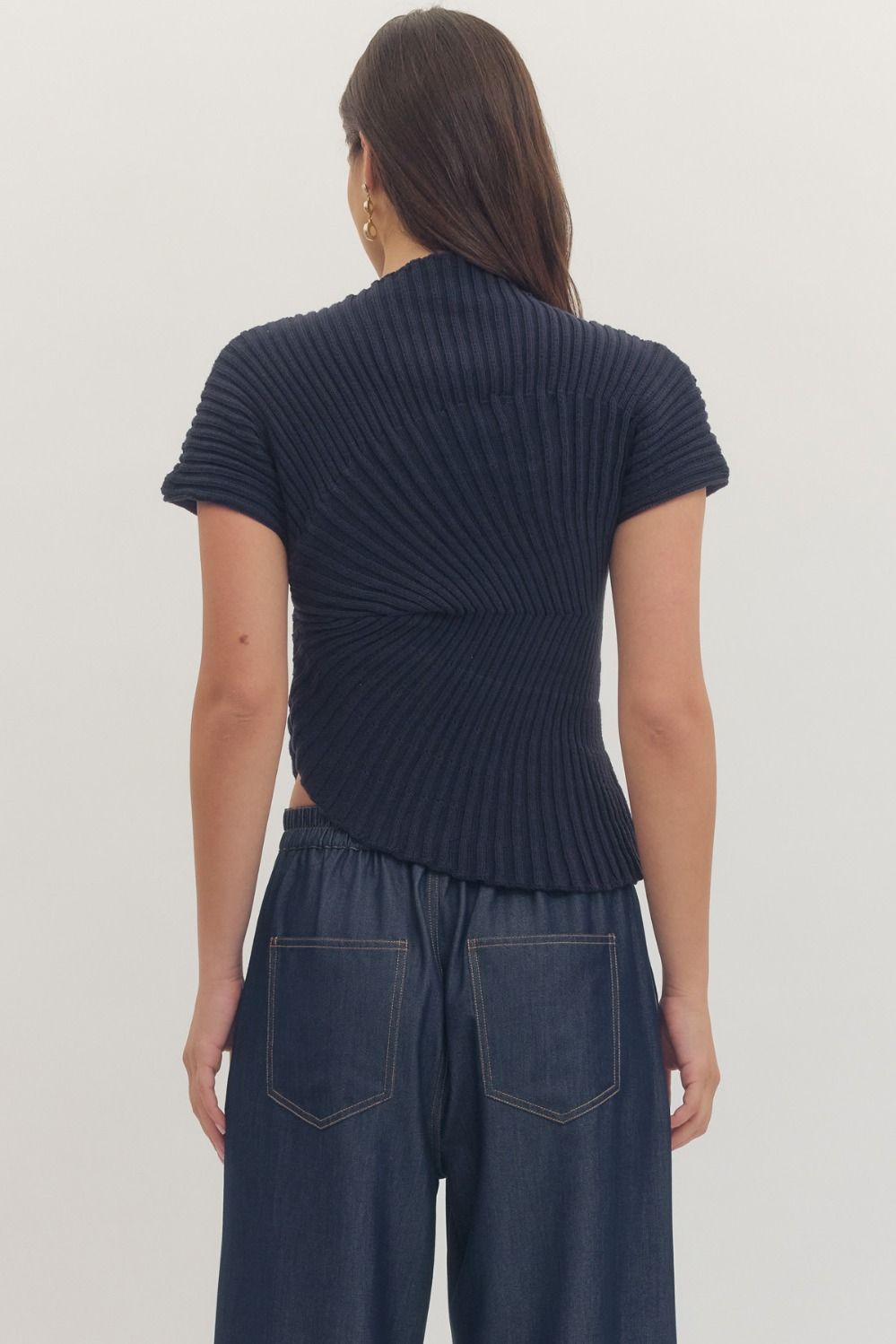 Entro | Lily Knit Mock Neck Top | Sweetest Stitch Boutique Richmond