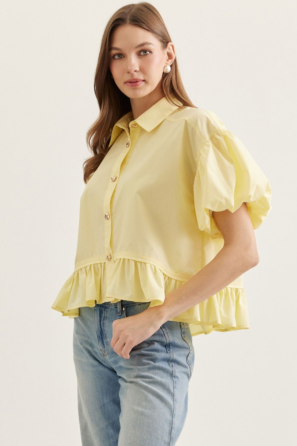 Entro | Bella Ruffle Hem Top | Sweetest Stitch Boutique Richmond VA