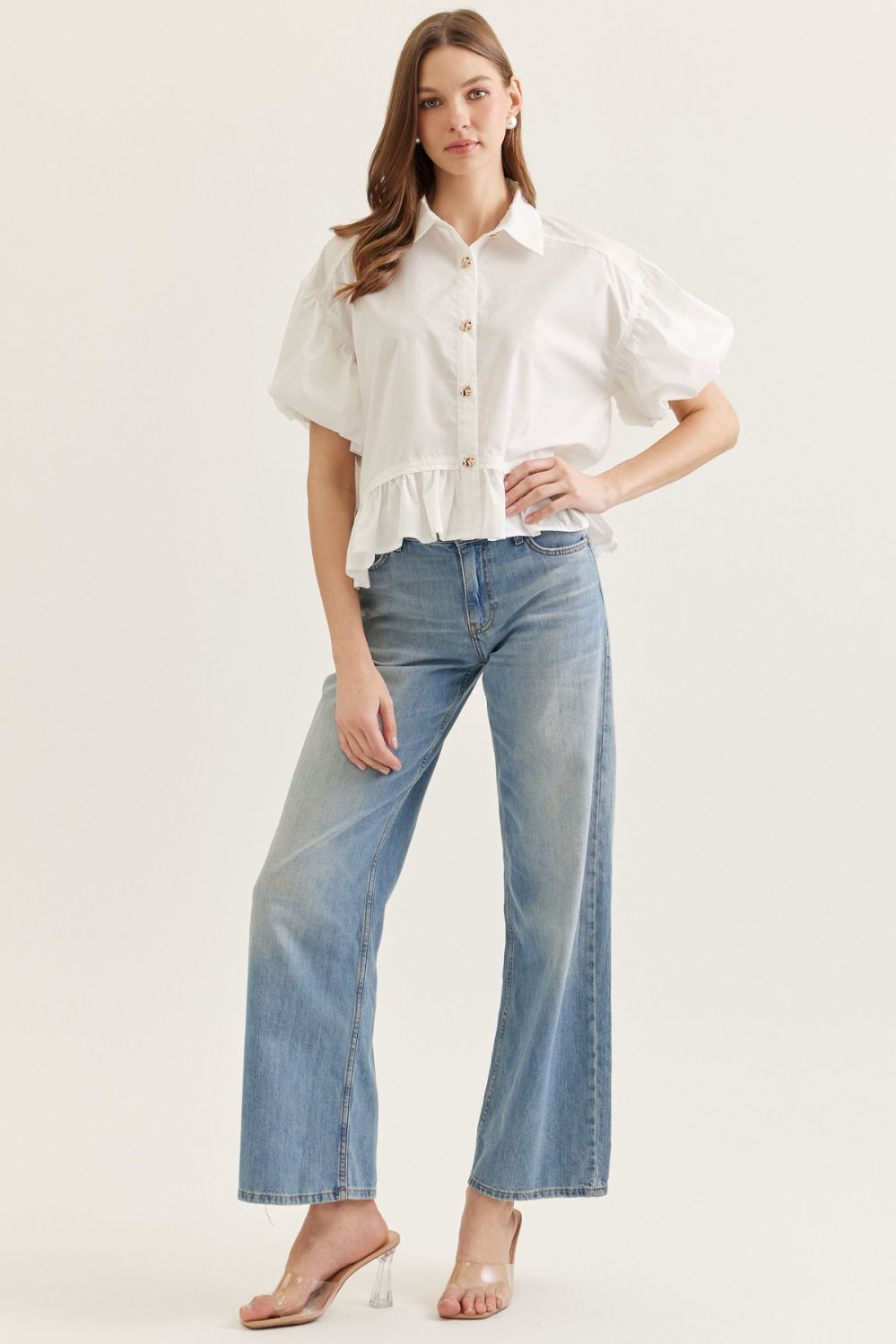 Entro | Meadow Button Up Top | Sweetest Stitch Boutique Richmond