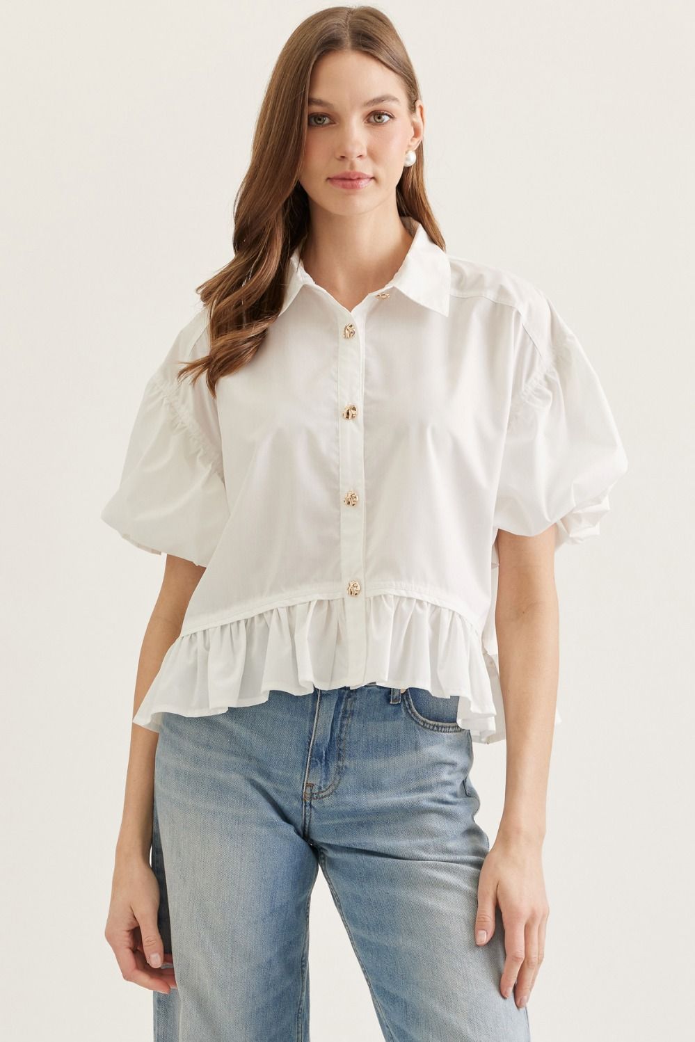 Entro | Meadow Button Up Top | Sweetest Stitch Boutique Richmond