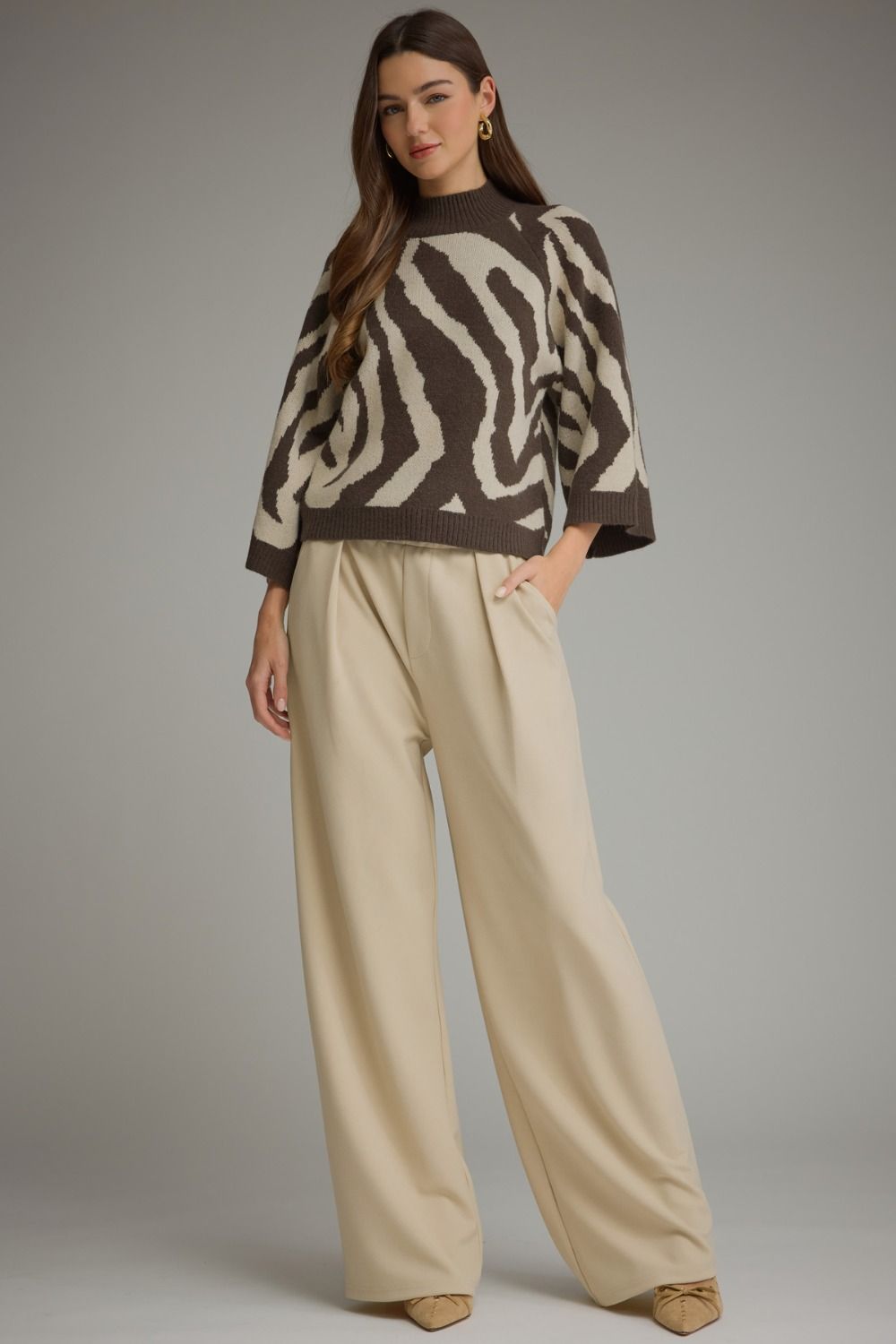 Entro | Matilda Abstract Sweater | Sweetest Stitch Boutique Richmond