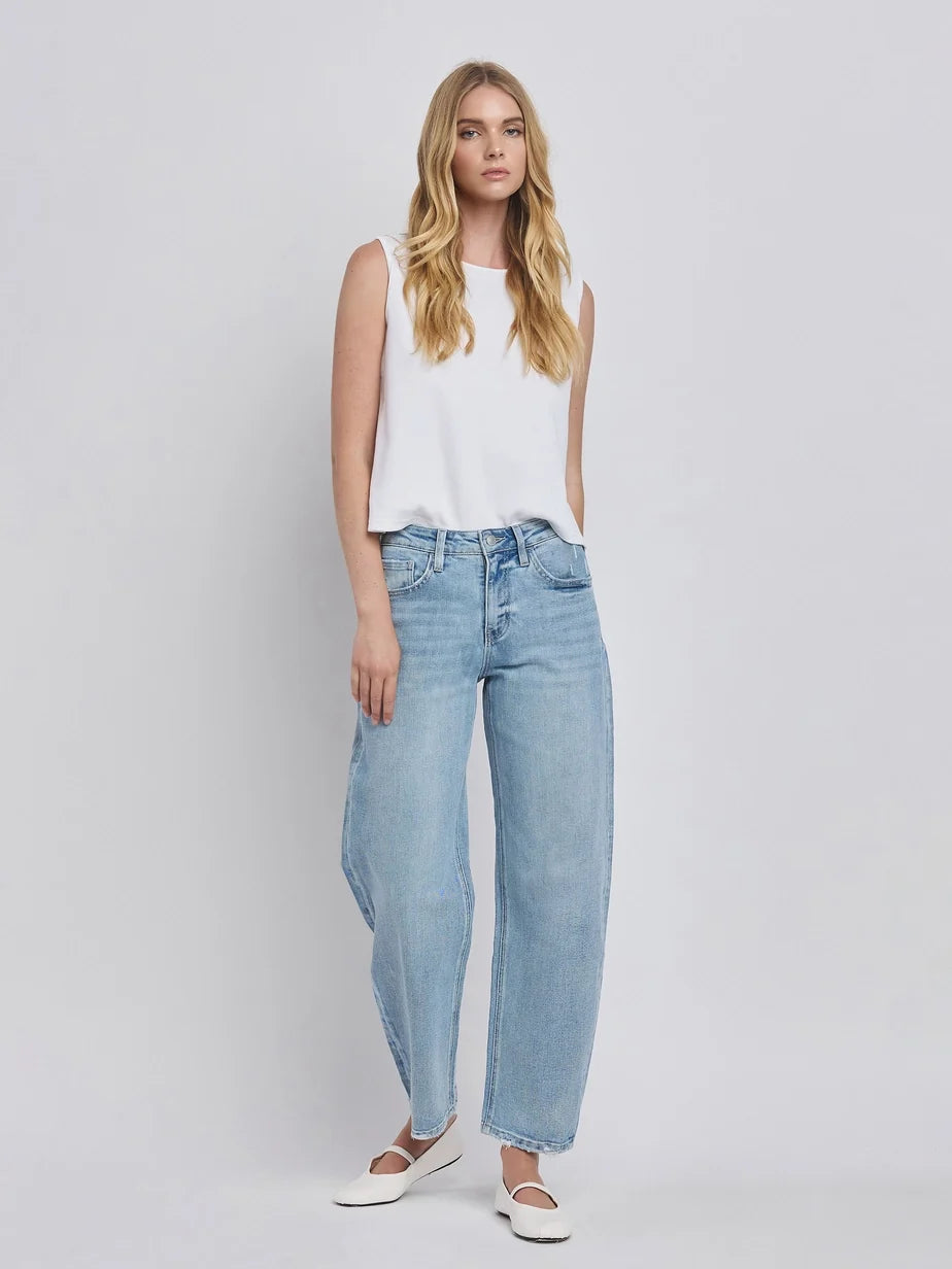 Lovervet by Vervet | Barrel Leg Jeans | Sweetest Stitch Boutique RVA