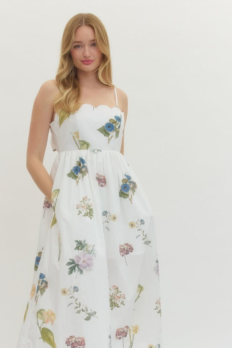 Flower Shop Dress Off-white / L