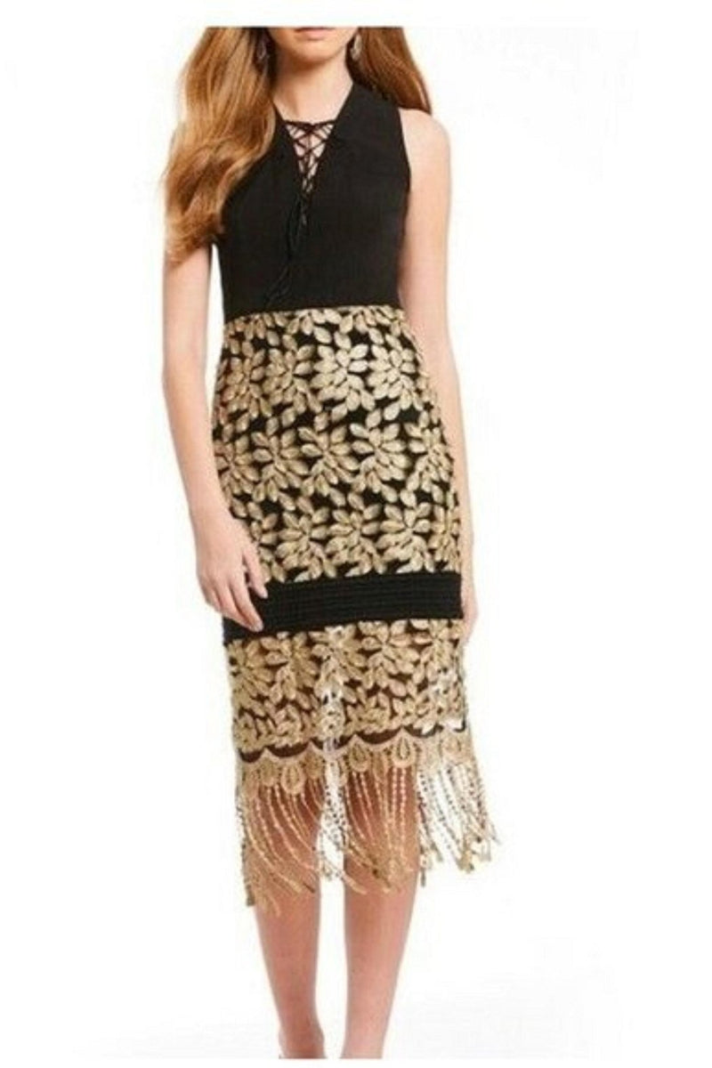 belle badgley mischka black dress & Gold Midi – Shoptiques Embellishment_Sequins Black Sweet 16 Dresses,Tulle Color:Copper Badgley Mischka Seductive Drape