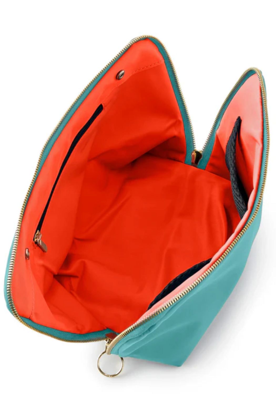 Sea Green with Bright Orange Interior
