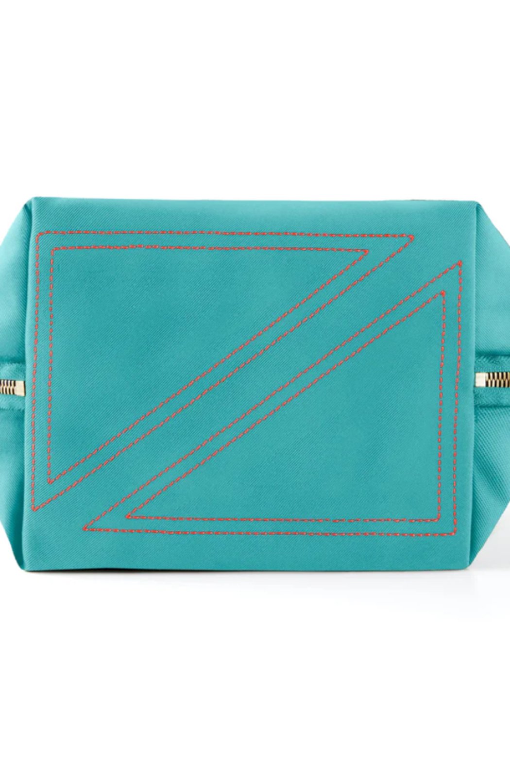 Sea Green Fabric with Bright Orange Interior