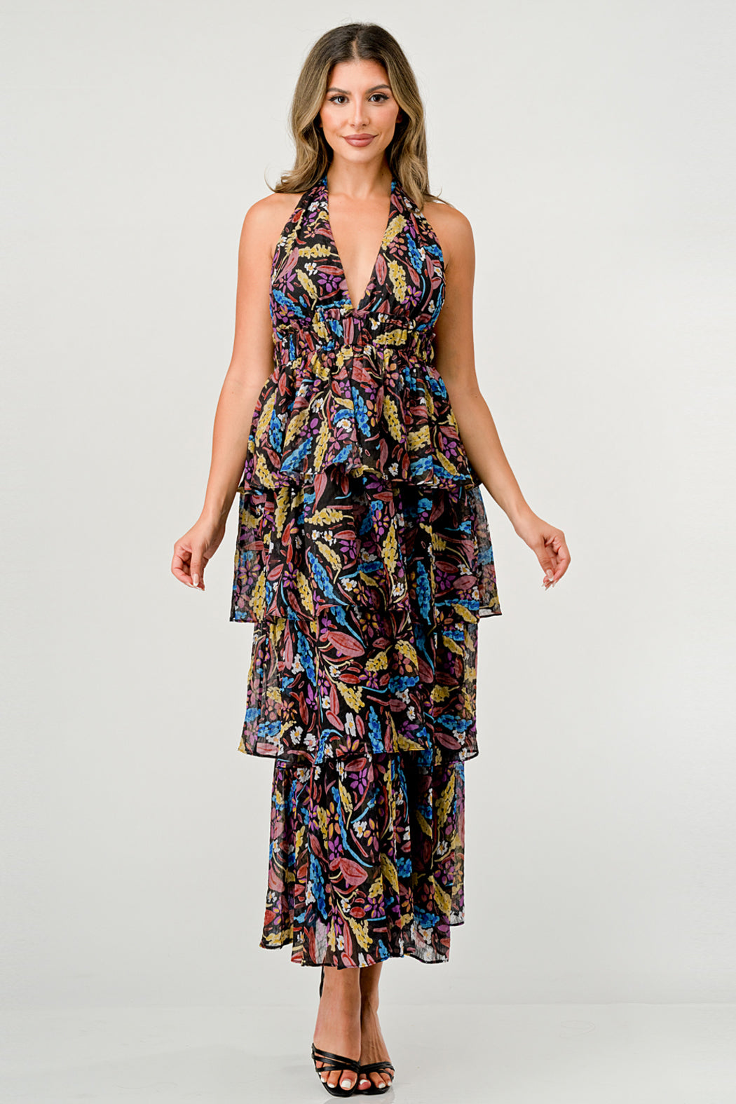 BLACK MULTI FLORAL Main