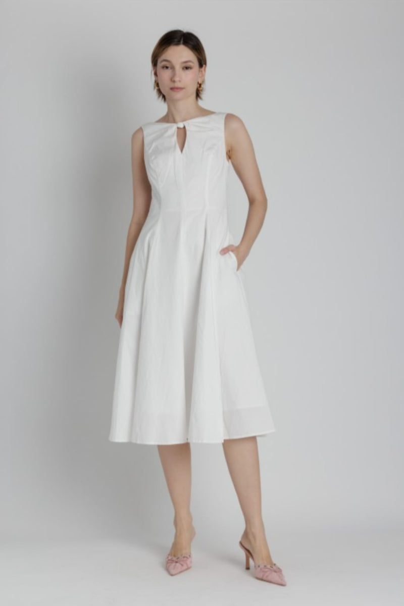 keyhole midi dress Loft Knotted Keyhole Midi Halter Dress Size Small Sprucestone Women's