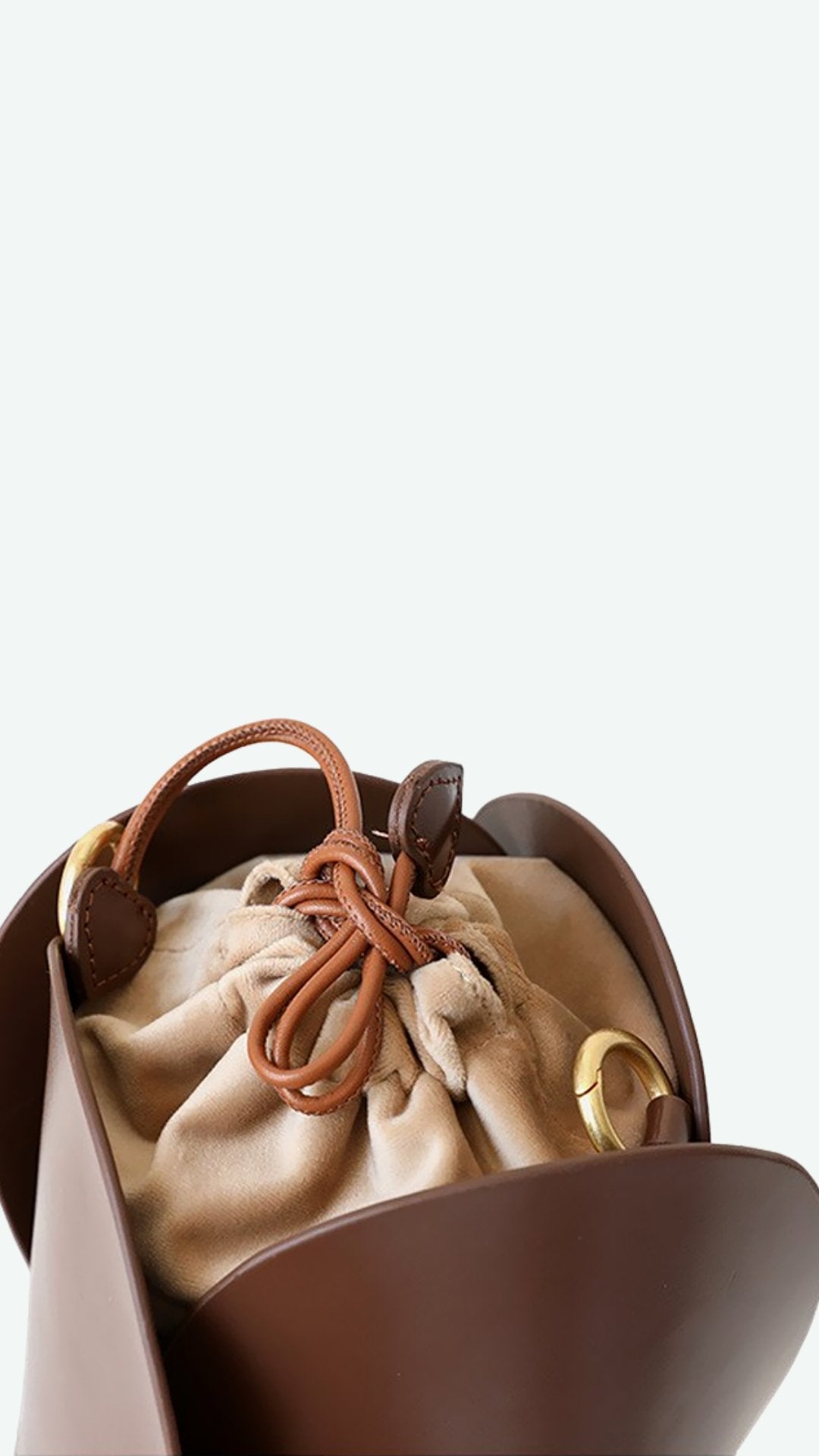 Tulip Leather Bucket Yayas Luxe Handbags Handbags Wallets & Cases