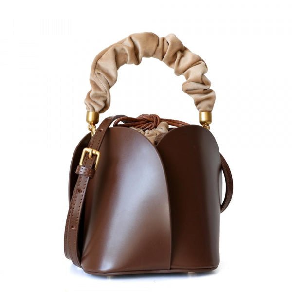 Tulip Leather Bucket Yayas Luxe Handbags Handbags Wallets & Cases