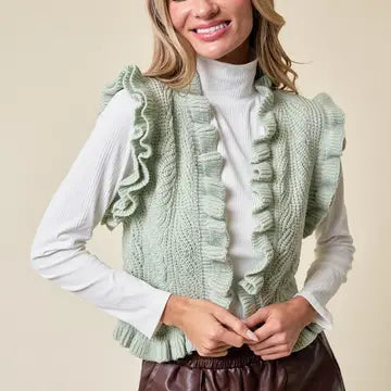 Women's Sage Elliana's Ruffled Vest
