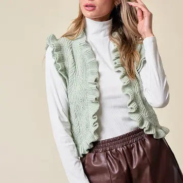 Women's Sage Elliana's Ruffled Vest