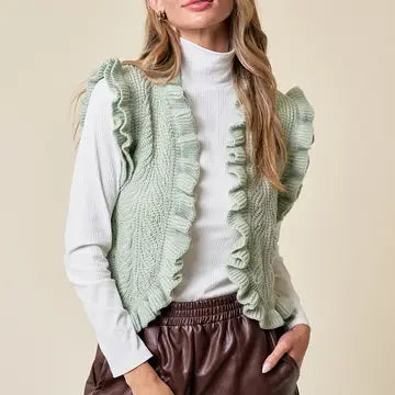 Women's Sage Elliana's Ruffled Vest