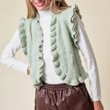 Women's Sage Elliana's Ruffled Vest