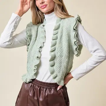 Women's Sage Elliana's Ruffled Vest
