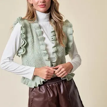 Women's Sage Elliana's Ruffled Vest