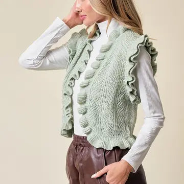 Women's Sage Elliana's Ruffled Vest