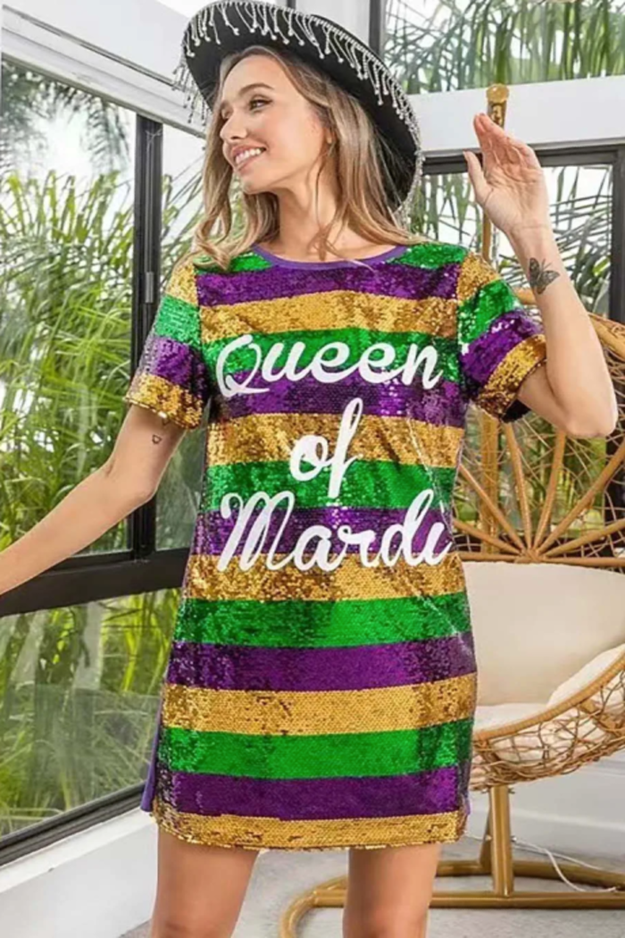 green mardi gras dress Queen OF and events Black Wedding Guest Dresses style_H24DR1450193 Size:15 Inch