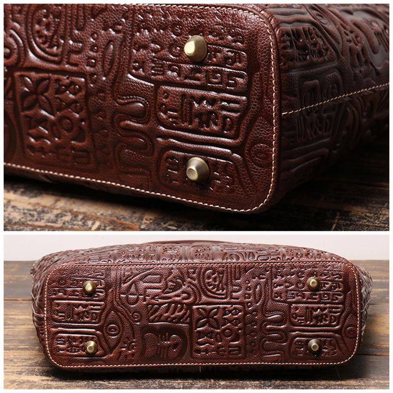 Classic Black Leather Tote | Black Leather Tote | Y by Yaya