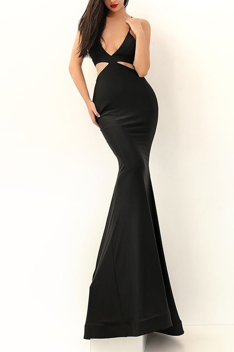 prix workshop cut out dress Alfio Cutout Gown Black / 4