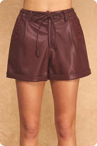 Strut & Bolt | Lisa Faux Leather Shorts | Sweetest Stitch Boutique RVA