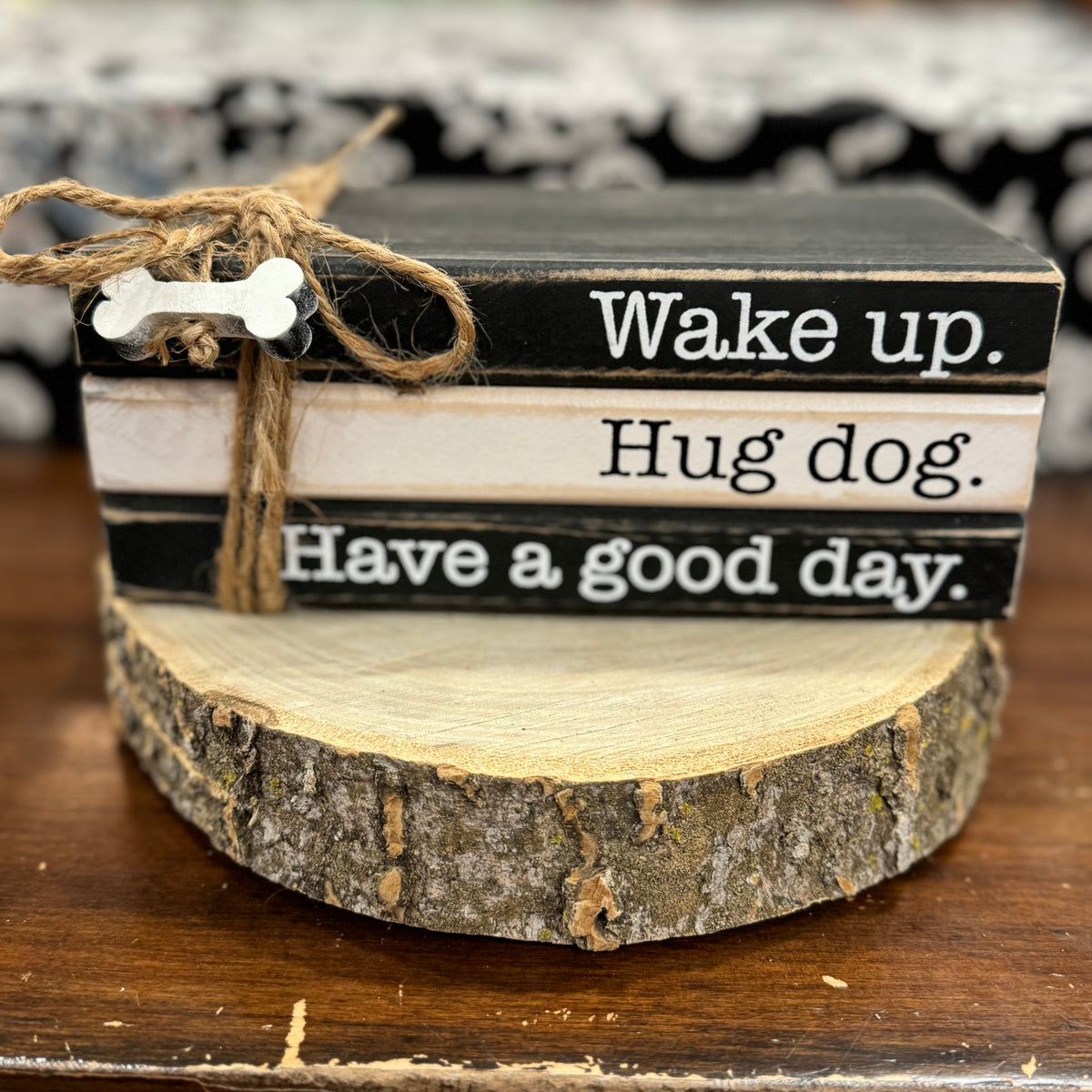 Wood Woof Book Stack – Shoptiques