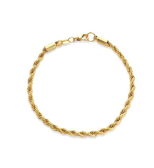 X Bracelet Rope Chain Gold-filled