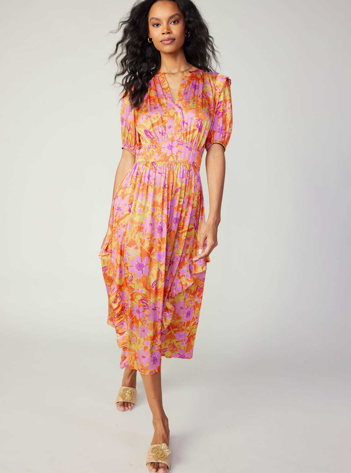 knee length dresses for ladies Saylor Midi Dress Small main image 0