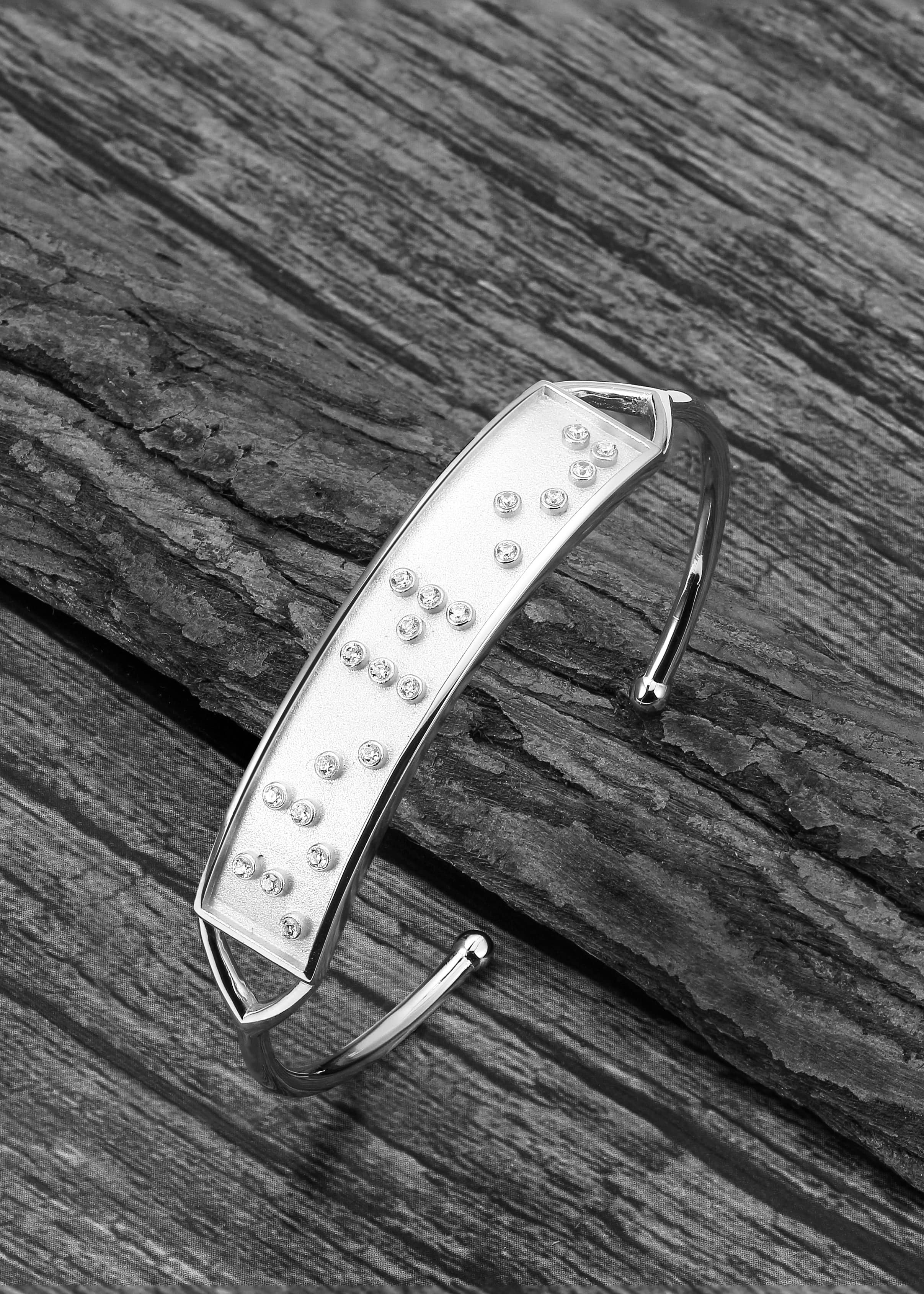 Touchstone FEARLESS Silver Cuff