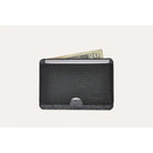 Kiko Leather Black Combo Card Case #142 - Athena's Fashion Boutique