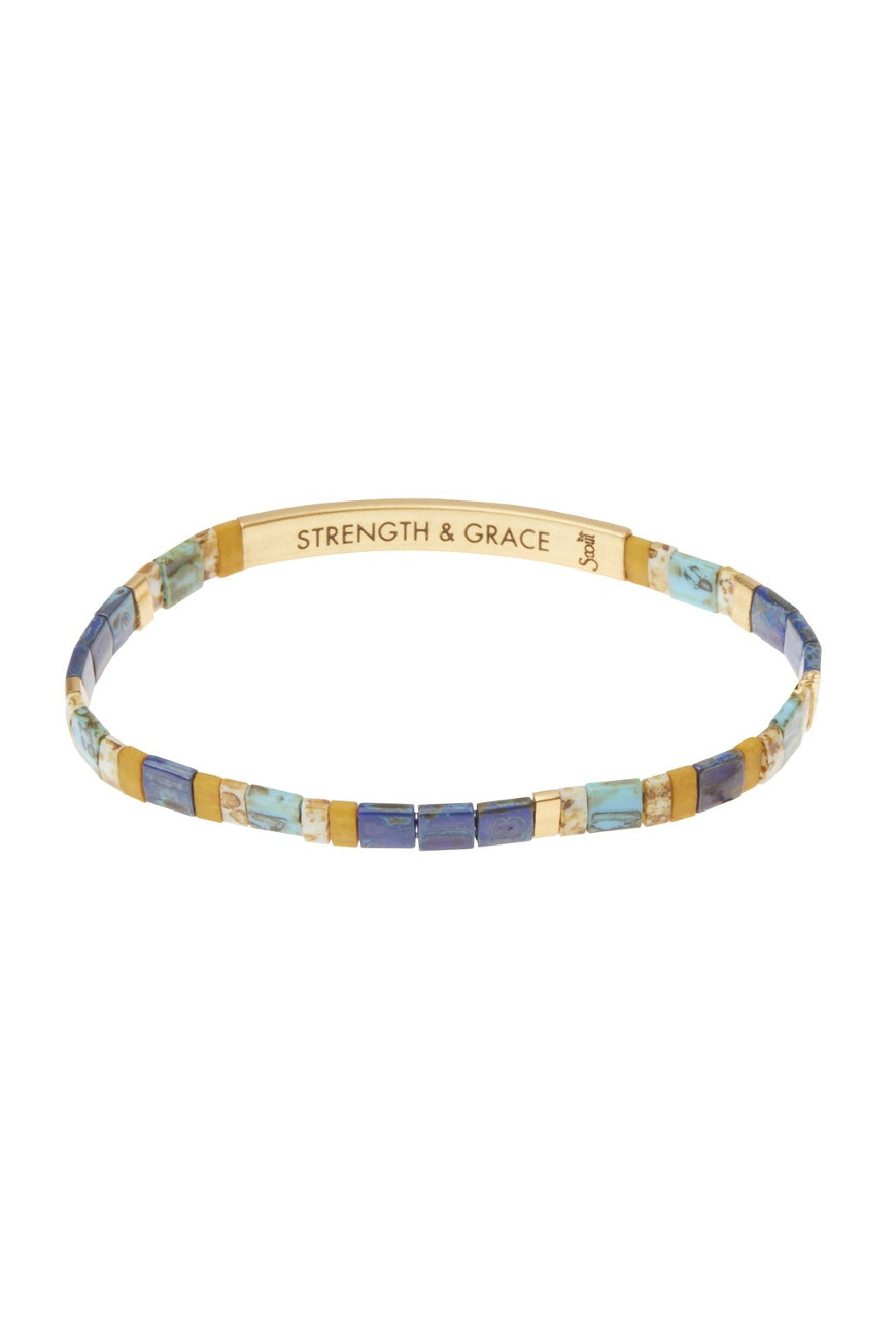 Strength & Grace- Indigo/Gold Main