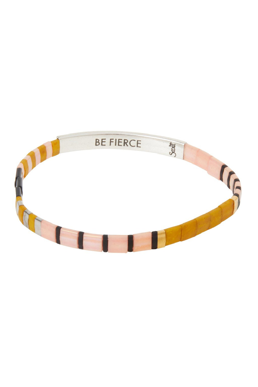 Be Fierce- Pink/Mustard/Silver Main