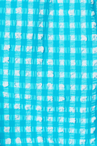 Turquoise Oasis Crinkle Gingham