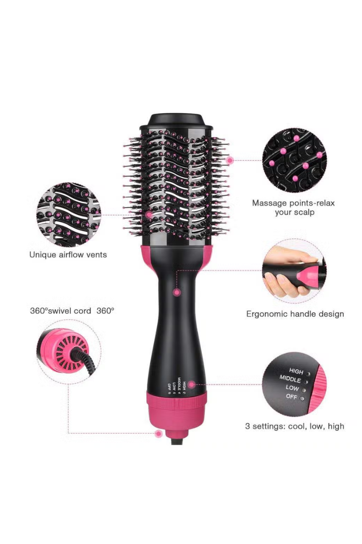 Hair Straighter Comb 2 in 1 Brush & Dryer