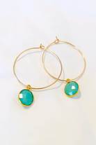 Gold-filled - Aqua Chalcedony