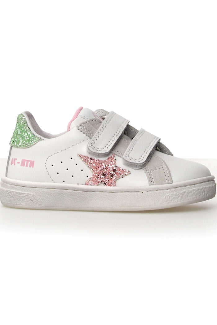 CALF/GLITTER/SUEDE WHITE-PINK-LIGHT GREEN-2N63 Main