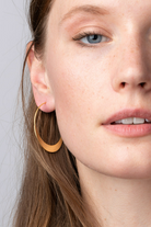 Crescent Hoop/Gold Vermeil