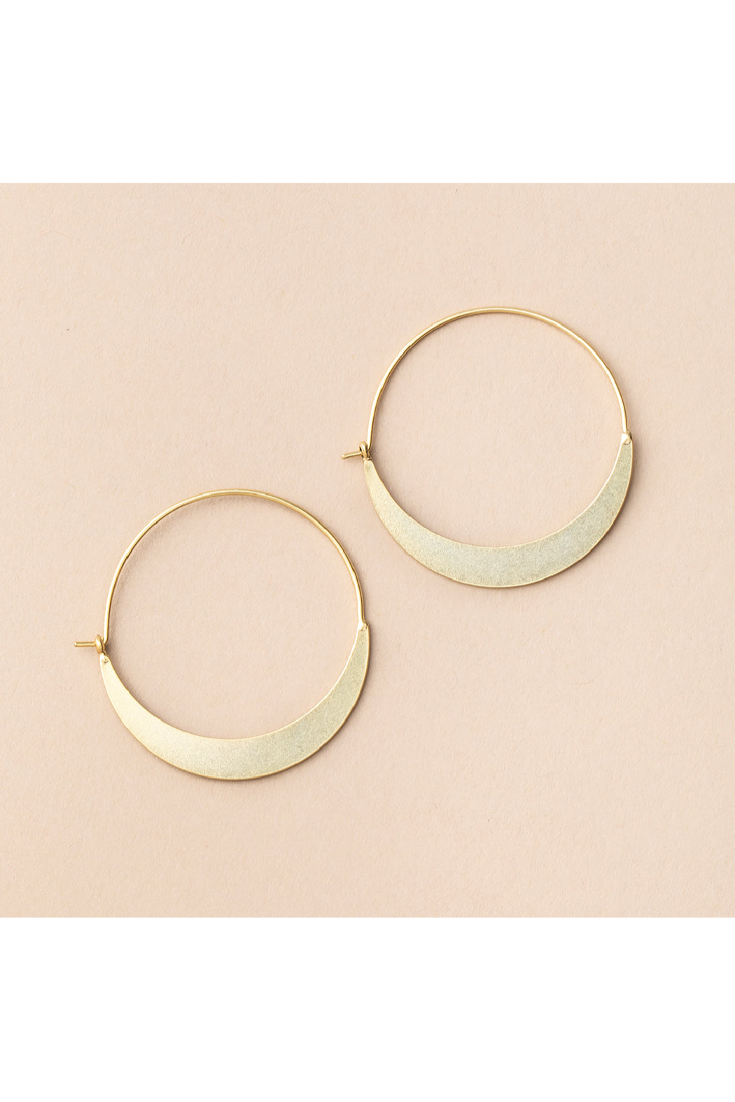 Crescent Hoop/Gold Vermeil Main