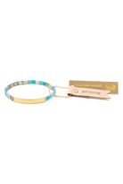 Just Breathe - Tonal Turquoise/Gold