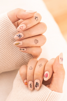 Color Nail Art Temporary Tattoo Pack