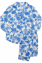 Chrysantheme Pima Knit Pajama - Blue