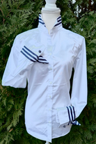 White w Blue Stripe Main