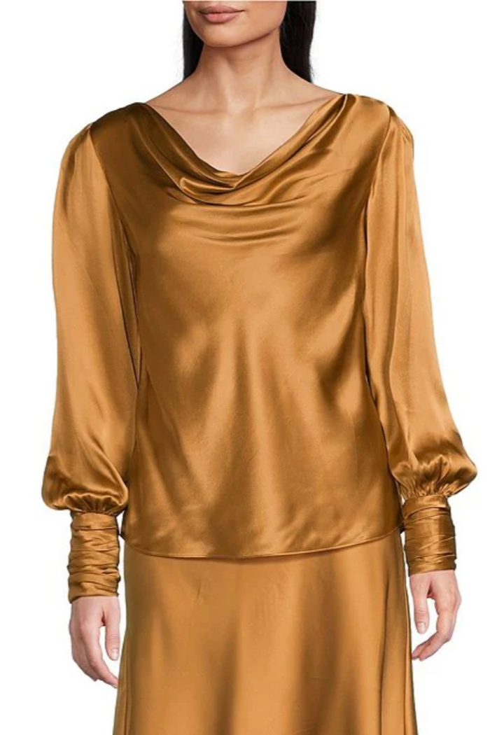 Olivia Silk Charmeuse Blouse