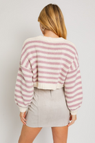 White/Pink Stripe