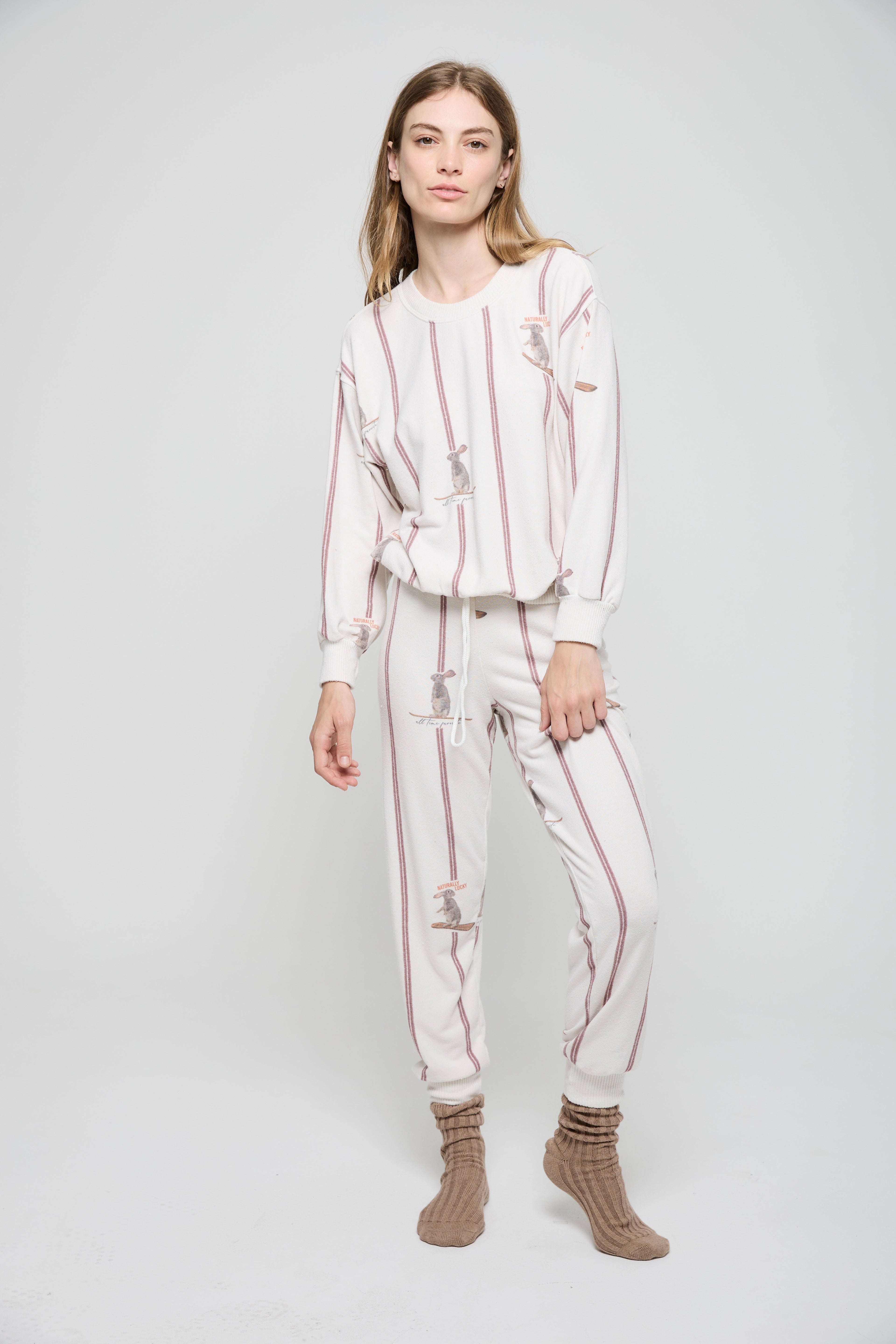 Pink Ski Bunnies /  Naturally Lucky Main