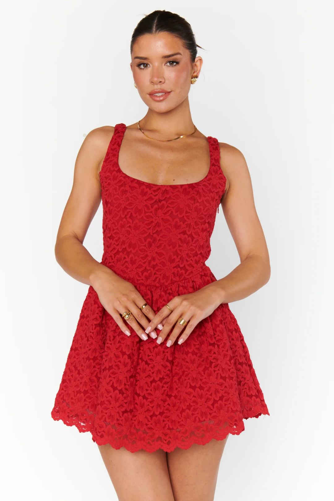 RADIANT RED LACE Main