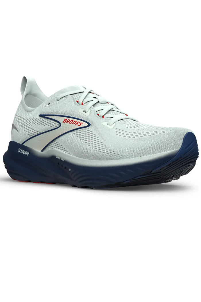 Gray/Navy Peony/Fiery Red Main