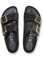 Embossed Black  Croc