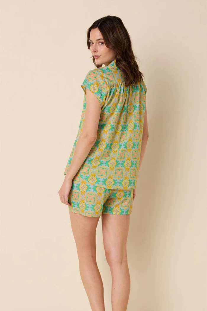 Green Moroccan Print